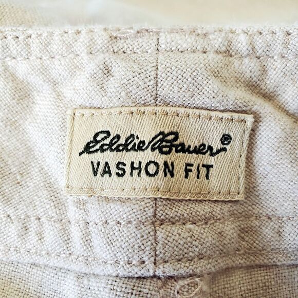 Eddie Bauer Linen Pants Womens Size 14 Vashon Fit Casual Summer Lightweight - Picture 9 of 11